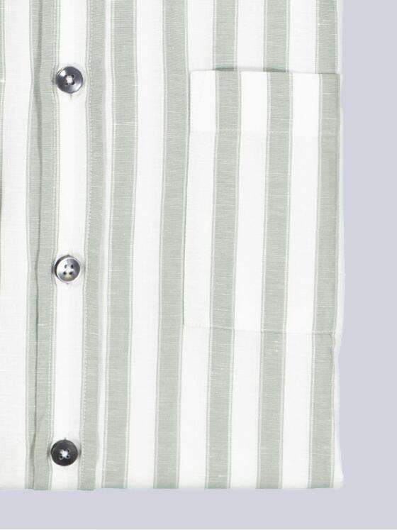 ENGBERS GERMANY Herren Langarm-Hemd mit Leinenanteil Hellgruen 38546