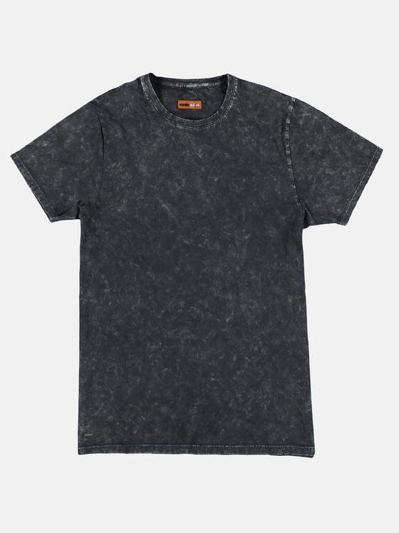 emilio adani Herren Basic T-Shirt mit spannendem Farbeffekt Grau 29187