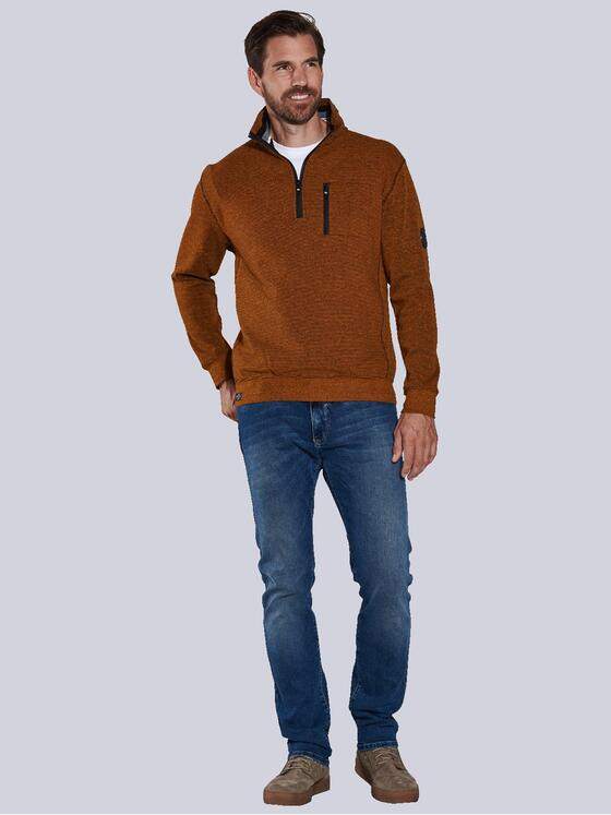 engbers Herren Sweatshirt regular Dunkelorange 36113