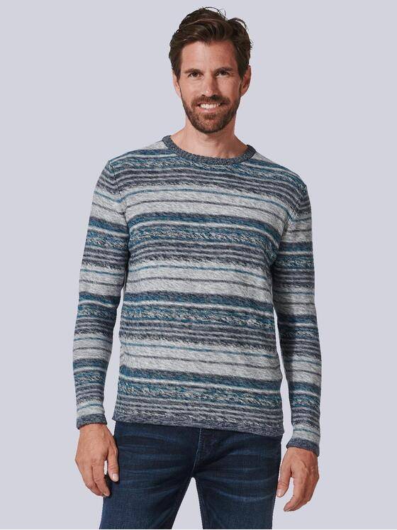 engbers Herren Pullover regular Blau 35210