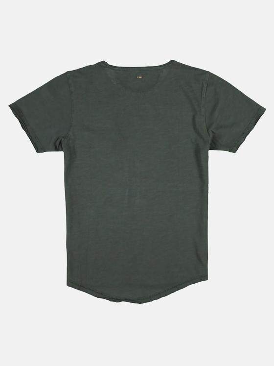 emilio adani Herren Rundhals T-Shirt Grün 26234