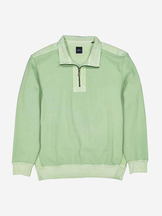 engbers Herren Sweatshirt mit Zipper Hellgruen 38133