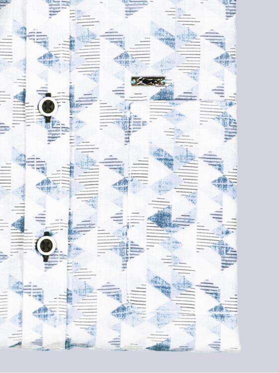 engbers Herren Kurzarm-Hemd gemustert Hellblau 38945