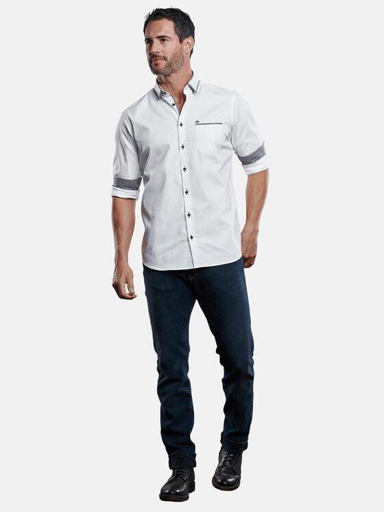 engbers Herren Hemd uni Reinweiss 28959