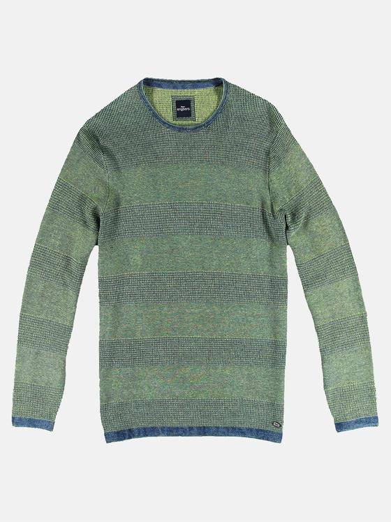 engbers Herren Pullover Rundhals Grasgruen 30986