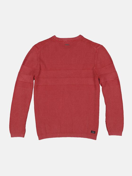engbers Herren Pullover strukturiert Rot 34319