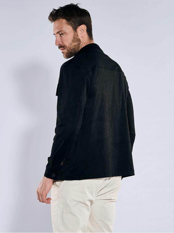 emilio adani Herren Blouson-Jacke regular Schwarz 36380