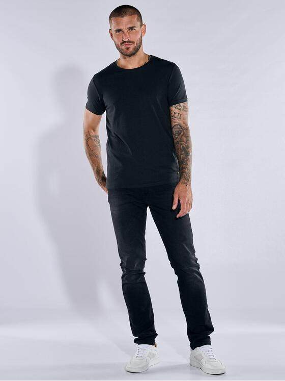 emilio adani Herren Basic-Shirt "My Favorite" Schwarz 35989