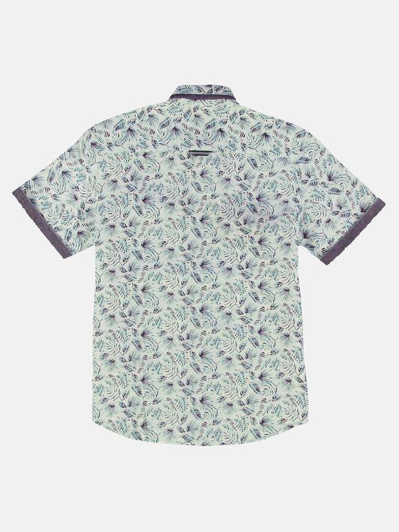 engbers Herren Kurzarm-Hemd mit Print Grün 32285