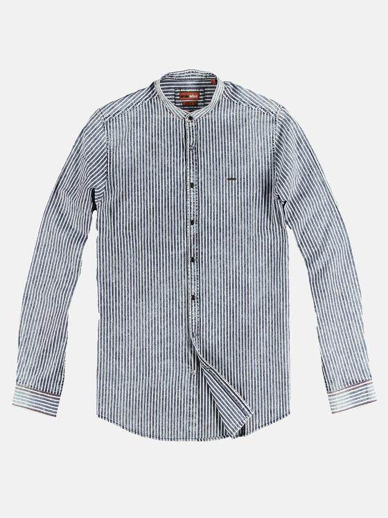 emilio adani Herren Hemd gestreift Blau 31323