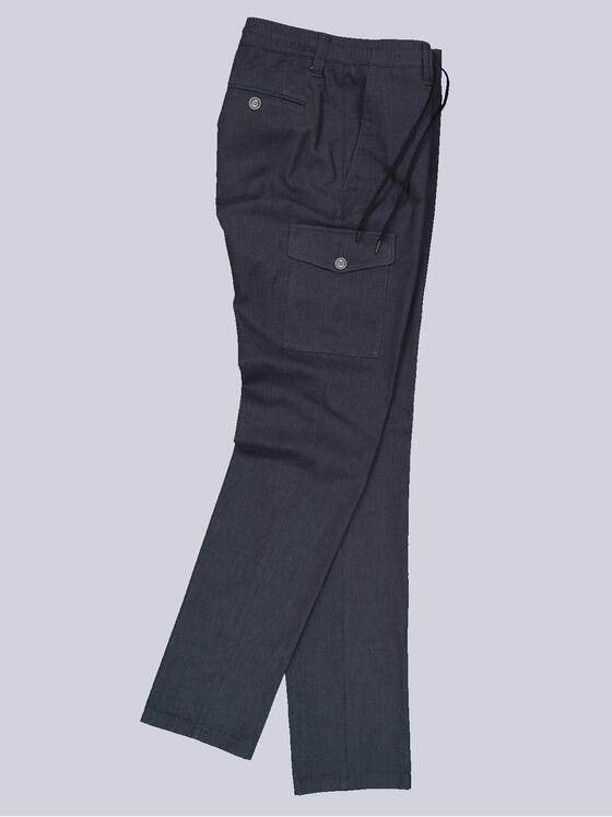engbers Herren Cargo Hose mit Tunnelzug Blau 34326