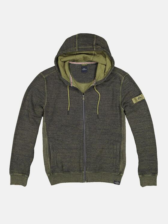 engbers Herren Sweatjacke mit Kapuze Oliv 33736