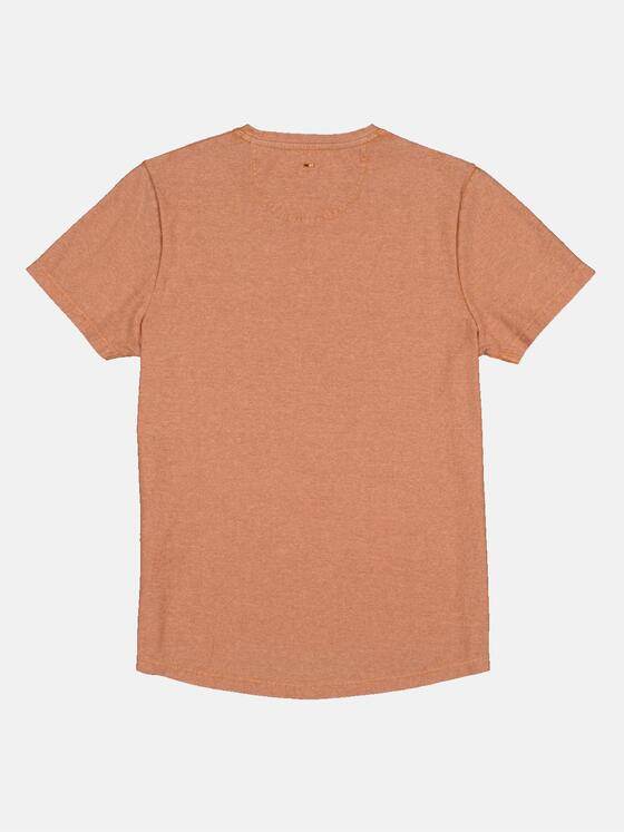 emilio adani Herren T-Shirt meliert Orange 33018