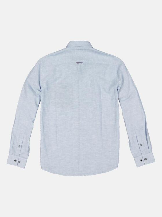 engbers Herren Langarm-Hemd uni Blau 34469