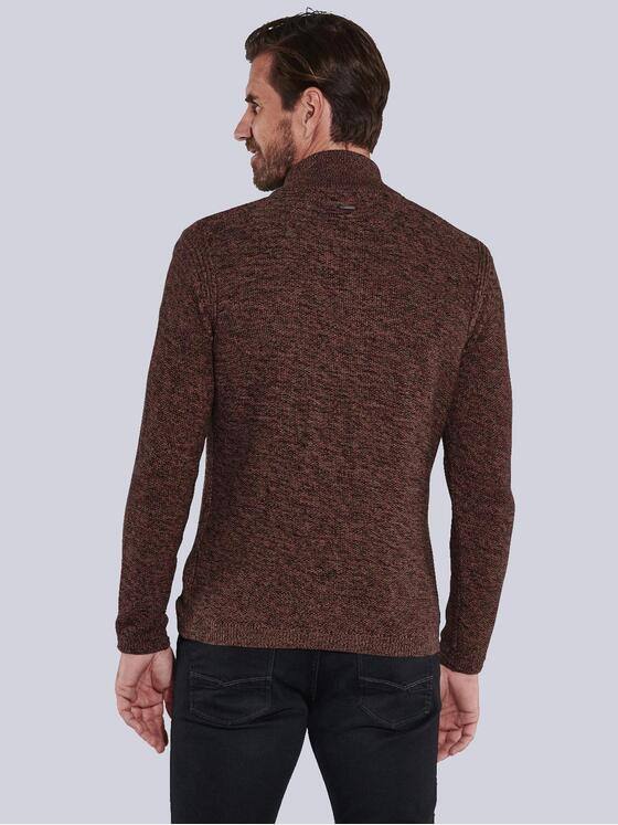 engbers Herren Pullover mit Stehkragen Rot 35554