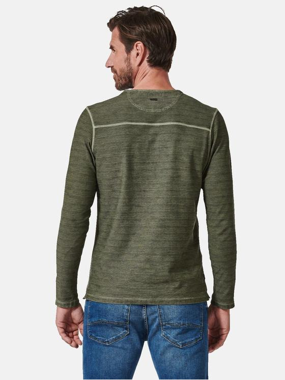 engbers Herren Langarm-Shirt uni Grün 35312
