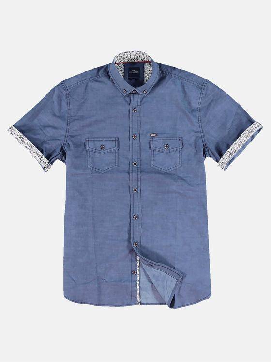 engbers Herren Hemd uni Saphirblau 31333