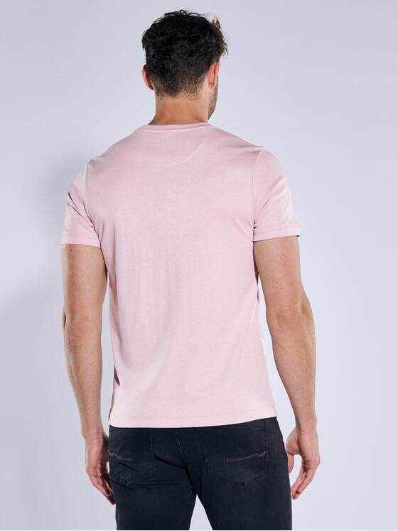 emilio adani Herren T-Shirt uni Rosa 39167