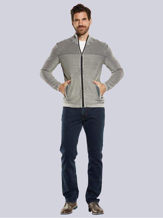 engbers Herren Cardigan strukturiert Grau 34287