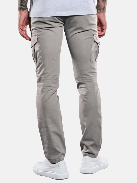 emilio adani Herren Chino im Cargostyle Grau 32628
