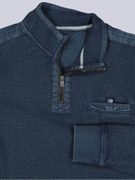 engbers Herren Sweatshirt strukturiert Saphirblau 39534