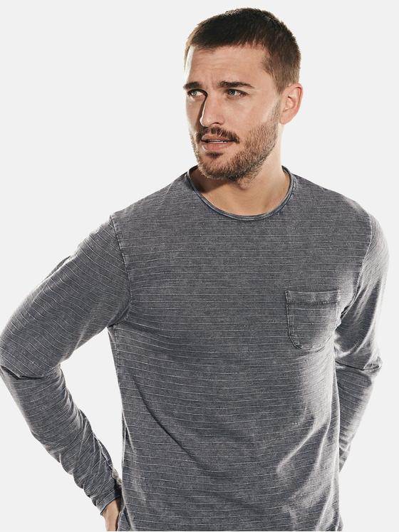emilio adani Herren Rundhals Shirt Grau 31775