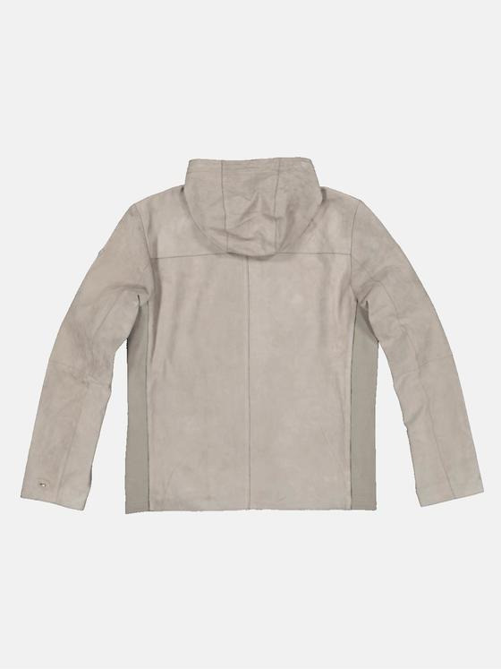 emilio adani Herren Lederjacke Nubukleder Beige 32571