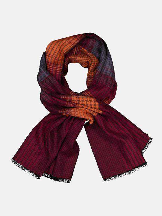engbers Herren Schal gemustert Rot 32364