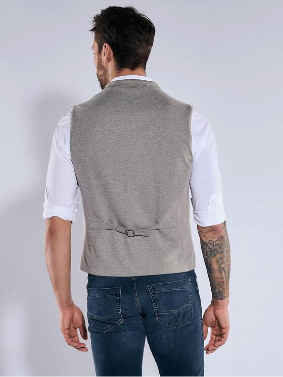 emilio adani Herren Sakko-Weste mit Zipper Braun 36523