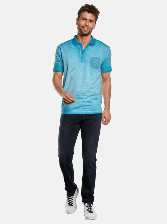 engbers Herren Polo-Shirt strukturiert Türkis 33133