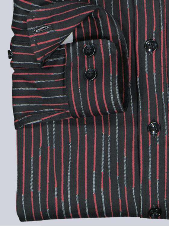 emilio adani Herren Hemd gemustert Rot 39925