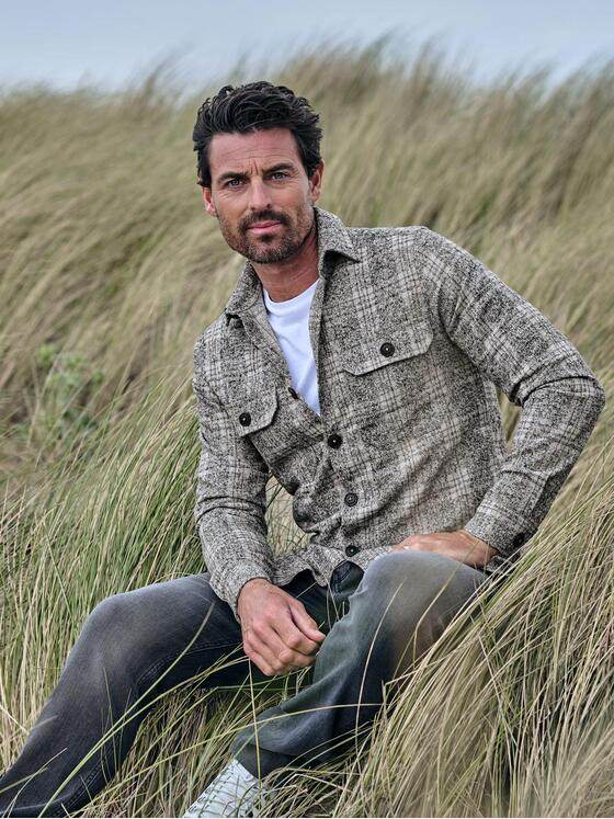 ENGBERS GERMANY Herren Hemd langarm Beige 39697