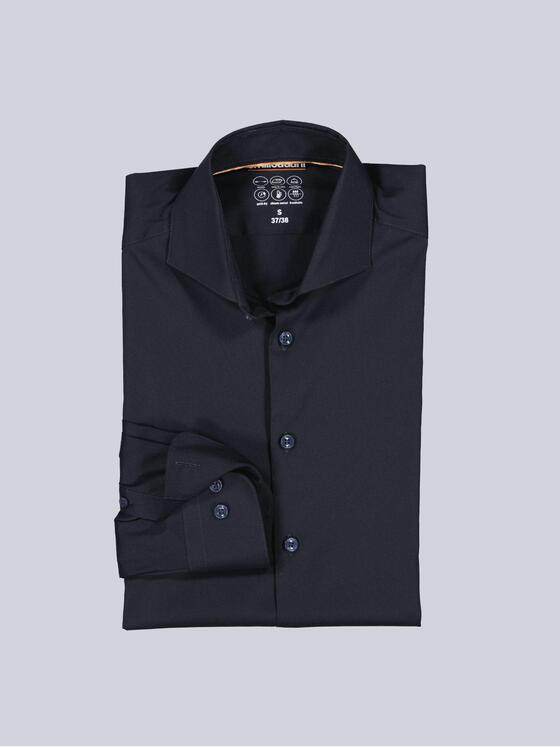 emilio adani Herren Langarm-Hemd "My Favorite" Marineblau 39270