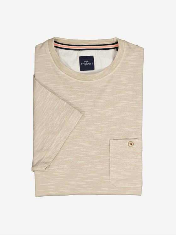 engbers Herren T-Shirt regular Beige 36840