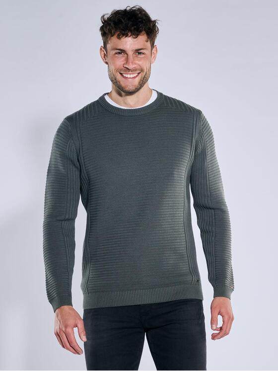 emilio adani Herren Pullover strukturiert Grün 39178