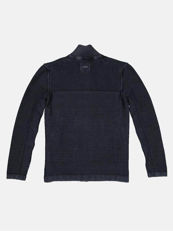 engbers Herren Cardigan mit Strukturwechsel Anthrazit 32694