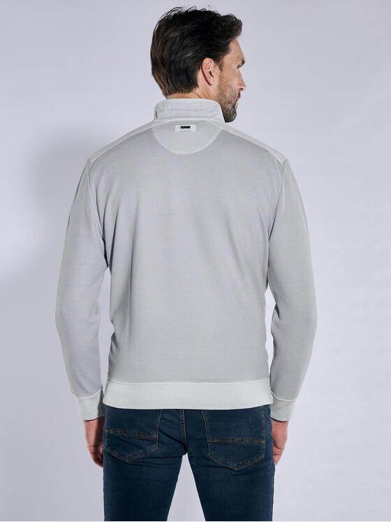 engbers Herren Sweatshirt mit Zipper Hellgrau 38134