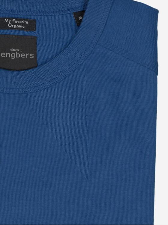 engbers Herren Basic-Shirt "My Favorite" organic Blau 37301
