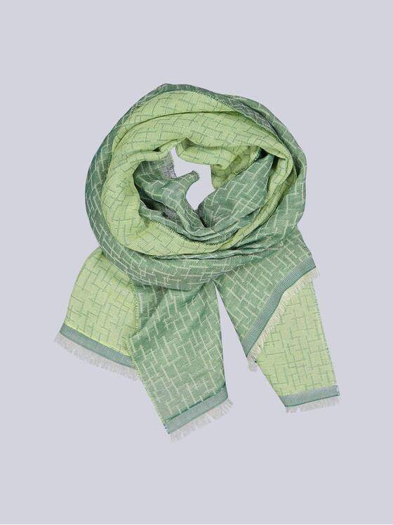 engbers Herren Schal gemustert Hellgruen 38760