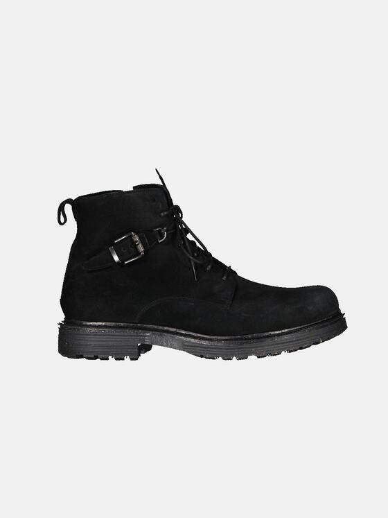 emilio adani Herren Boots im Biker-Stil Schwarz 33584