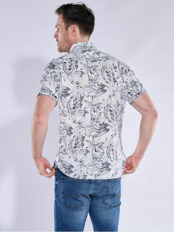 engbers Herren Kurzarm-Hemd gemustert Marineblau 38286