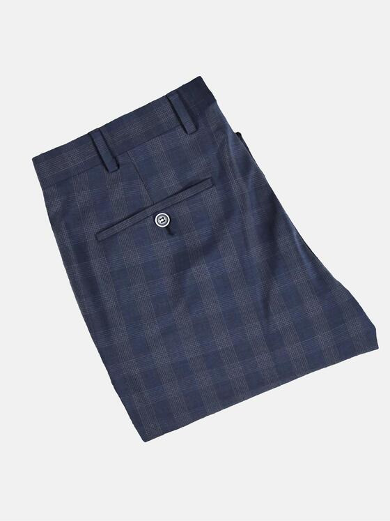 emilio adani Herren karierte Business-Hose Blau 29029