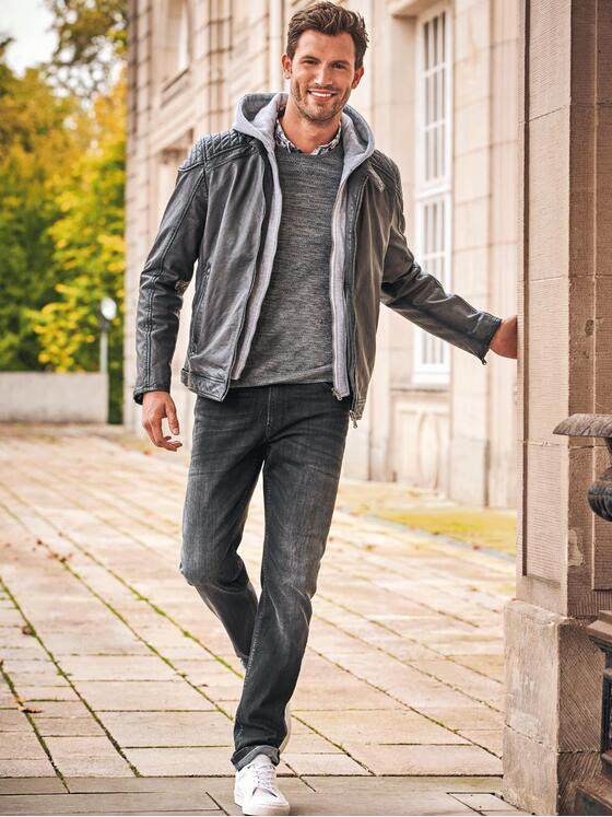 engbers Herren Jeans 5-Pocket Superstretch Schwarz 30832