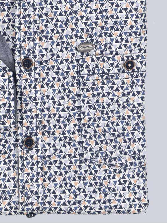 engbers Herren Langarm-Hemd gemustert Brilliantblau 36010