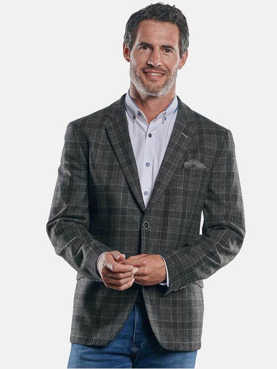 engbers Herren Kariertes Sakko Anthrazit 30237