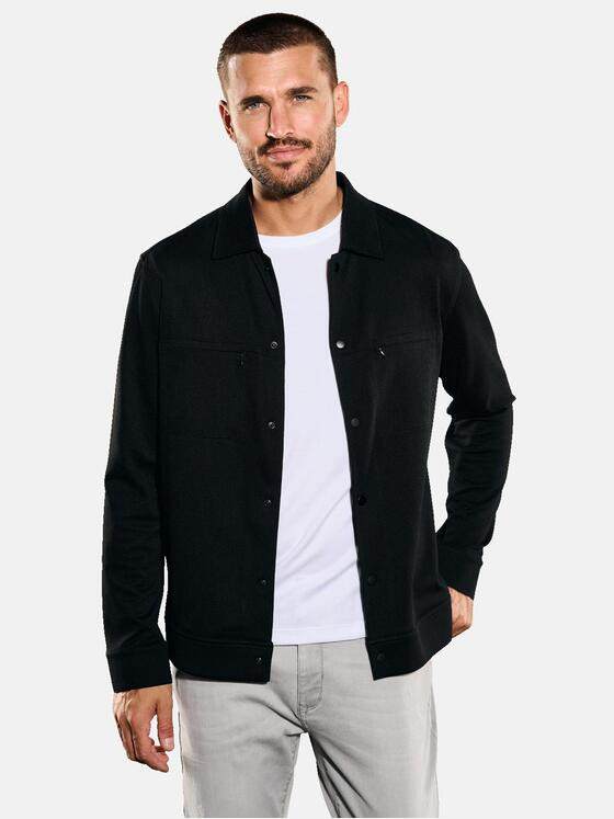 emilio adani Herren Freizeit-Sakko slim fit Schwarz 35267