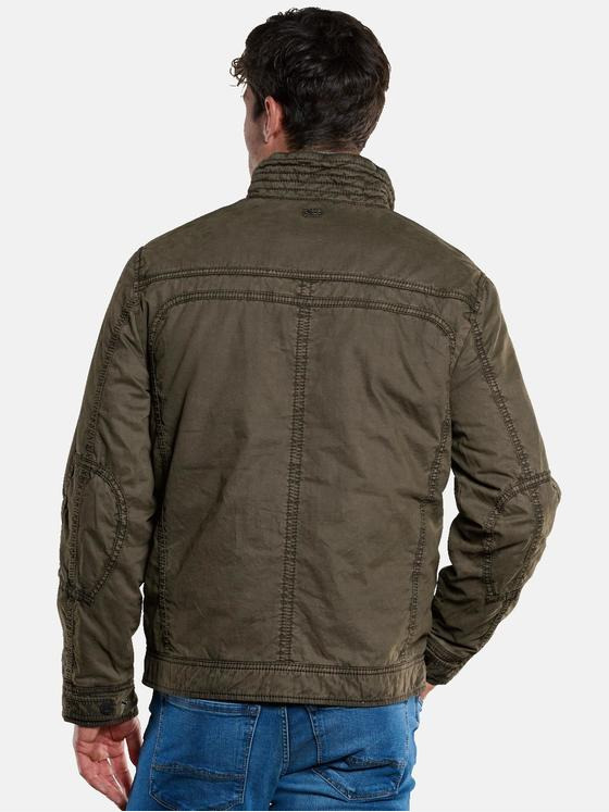 engbers Herren Baumwoll-Jacke regular Oliv 33559