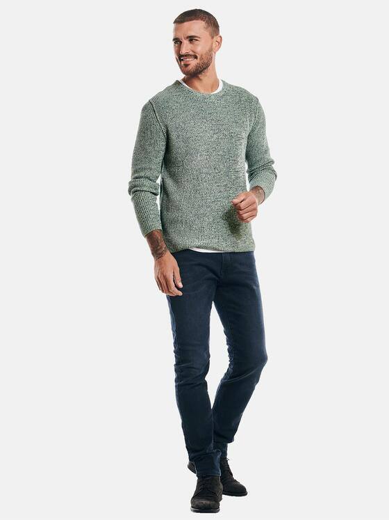 emilio adani Herren Rundhals Pullover Grün 32456