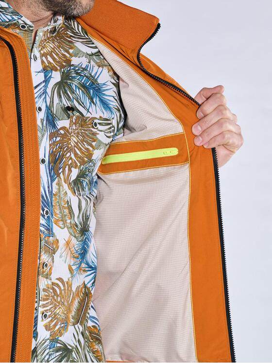 engbers Herren Jacke mit eingelassener Kapuze Orange 38365