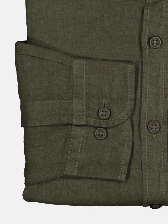 engbers Herren Langarm-Hemd regular Grün 35094